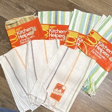 70s Dead stock NWT Old Stock Dishtowels Kitchen Retro Vintage Lot Karin Lot picture