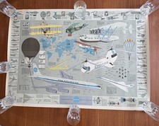 Authentic Original Pan Am History of Flight Aviation Poster In Original Tube picture