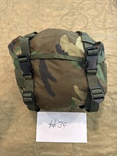 USGI Vintage 90s Woodland Camo Nylon Combat Training Field Buttpack picture