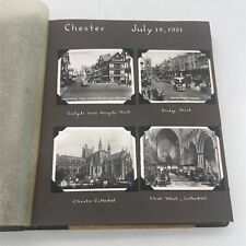 Vintage 1951 Souvenir Scrapbook / Photo Album England Trip 129 Photos 30 Pages picture