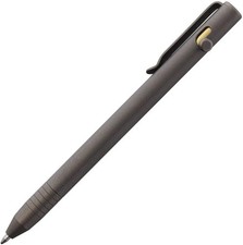 Big Idea Design Slim Bolt Action Titanium Pen Stonewash Finish Fits 100+ Refills picture