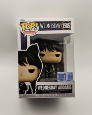 Funko Pop Vinyl: TV Wednesday Addams #1585 Cat Ears NYCC 2024 w protector picture