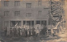 J30/ Interesting RPPC Postcard c1910 Occupational Construction Crew 290 picture