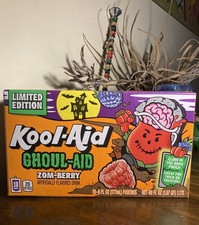 Kool-Aid Ghoul-Aid Zom-Berry Flavor 10 Pouches Limited Edition Sealed Halloween picture