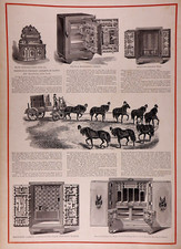 1875 Illustrated Print ~ HERRING'S PATENT CHAMPION SAFES, NEW YORK (18x28)-#49 picture