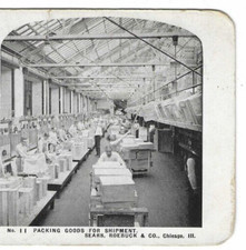 Packing Goods For Shipment, Sears, Roebuck & Co., Chicago. Illinois, Stereoview picture