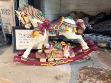 Vintage Christmas Rocking Horse 15 x 12 x 5 picture