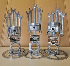 Car Show Trophy Piston & Crown of Wrenches picture