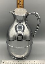 Vtg American Thermos Bottle Chrome Carafe 563F MidCentury Pitcher Insulated Deco picture