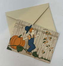 1930s Unused HALLOWEEN Party Invitation w/ envelope tri-fold. Dennison picture