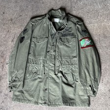 Original M65 Field Jacket Vietnam 1968 7th Special Forces Group (Airborne) Patch picture