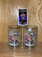 2 Walt Disney World Goofy Blizzard Beach  Glass Cup McDonalds Promotion picture