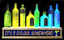 REMOTE CTL  LIGHTED liquor bottle / shot glass display IT’S 5'OCLOCK SOMEWHERE picture