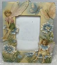 Victorian Treasures 4x6 Bejeweled Fairies/Butterflies/Flowers Picture Frame Vtg picture