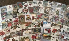 Big Quality ~Lot of~100 Antique Christmas~Postcards~Early 1900's~ in  sleeves picture