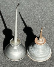 (2) Vintage Miniature Oiler Oil Can Lot - 5