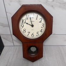 Vintage Waltham Wall Clock Key Pendulum picture