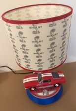VINTAGE King America Ford Mustang Shelby GT500 Table Lamp Cobra Shade No Sound picture