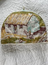 Vintage Shannon 100% Cotton Tea Cozy - Farm Print - Made in Ireland picture