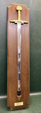 1986 Franklin Mint The Sword of Charlemagne Gold 24K Plated W/ Display picture