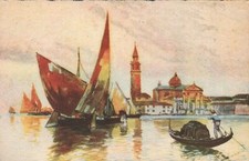 VINTAGE Venice Island of Giorgio POSTCARD Venezia Isola S. Giorgio Postcard picture