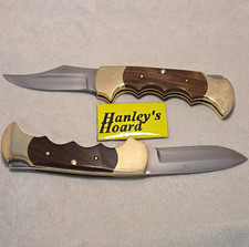 *BUCK TANKS LOT* Vintage (1970s) Rigid USA R9 & R11 Rare Hunter Knives 2pc Lot picture