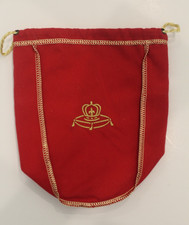 Crown Royal RED Reserve Whiskey Drawstring Bag 750ml Size w/Gold Trim picture