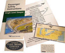 Amtrak First Class Kit Lake Shore Limited Chicago-Boston Lot of 6 NEW ORIGINAL picture