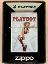 Playboy Magazine Cover Vintage February 1985 Zippo Lighter NEW In Box Rare Pinup picture