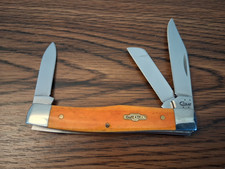 2016 Case Persimmon Orange 63032 SS Stockman Knife picture