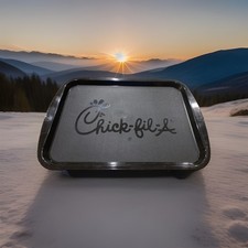 Chick Fil A Chick-fil-A Black Serving Tray Eat More Chicken Tray Brand New (1) picture
