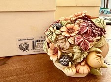 Harmony Kingdom Halloween Bouquet Floral Jack o Lantern Pumpkin Trinket Box #616 picture