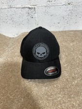 Harley-Davidson Motor Cycles Black Flexfit L/XL Hat Cap Flexfit NEW NWT picture