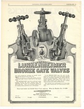 1920 Ads F&B of PG: Duplex Oil Field Truck Fort Worth & Lunkenheimer Valves picture