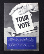 VINTAGE 1952 PRESIDENTIAL ELECTION