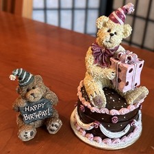Boyds Bears Eubie Celebratin Happy Birthday 1E Bearstone 2006 #2277986 & #229803 picture