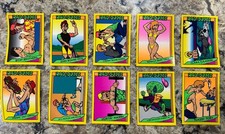 1990 Rad Dudes Sticker Card Lot (10) – Vintage Parody Cards Pacific Trading picture