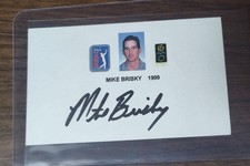 1999 3x5 Card Mike Brisky Auto Autograph  picture