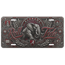 Alabama Crimson Tide Roll Tide Aluminum Car Tag Front Auto License Plate | Flat picture