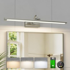 Wireless Battery Vanity Lights for Mirror Brushed Nickel 24 inch picture
