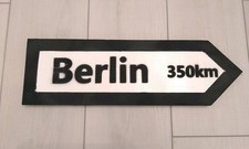 Nazi Germany WW2 Berlin Directional Wooden Street Sign - Handmade Reproduction picture