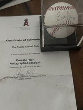 Ernesto Frieri Signed Baseball picture