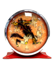 1934 Three Little Pigs & Big Bad Wolf Disney Ingersoll Alarm Clock With Partial picture
