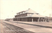 RPPC Brainerd Minnesota Northern Pacific Railroad Depot Street Scene 1920s NICE picture