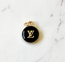 Louis Vuitton LV Circle Black Round Button Zipperpull LV Double-sided picture