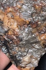 Juneau Ak Quartz Ore Specimen with Dark Metallic Mineralization & Iron Staining picture