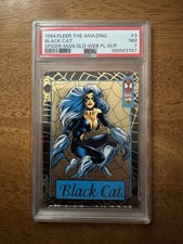 1994 Marvel Spider-Man Gold Web Insert Card Walmart Exclusive Black Cat 3 PSA 7 picture