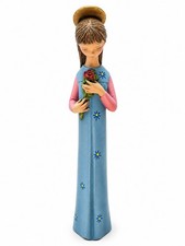 Vintage 1970's Mary/ Madonna With Halo Chalkware Figurine Tall Made in Spain picture