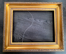 Vintage Art Deco Ornate Gold Gilt Gesso Wood Frame 10 1/2
