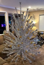 Vintage 7FT Evergleam Aluminum Christmas Tree 100 29